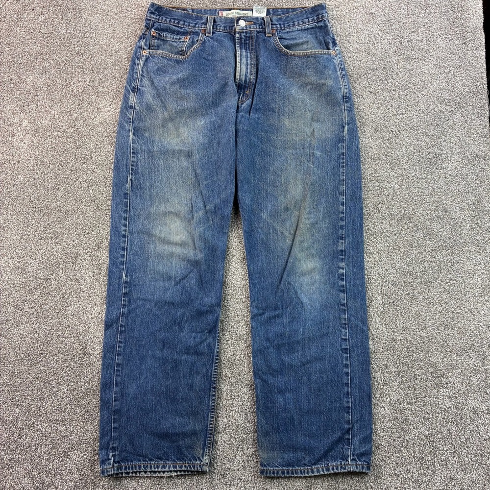 Vintage Y2K Levi's 569 Jeans Mens 33x32 Blue Cotton Denim Baggy Loose Straight